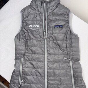 Patagonia Women's Nano Puff Vest Full-Zip Gray Silver  Primaloft XS